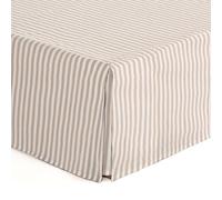 Sofa Cover 150 x 190/200 cm Bed Frame Cover 150 cm - Beige Stripes