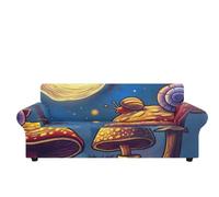 Sofa Cover 3 Seater Blue Mushroom Stretch Couch Covers 3 Seater