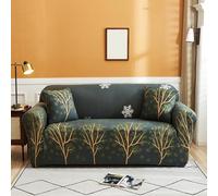 Sofa Cover 3 Seater Brown Gray Tree Pet Stretch Sofa Covers Protectors Soft Spandex Elastic Covers for Sofas Couch Cover Machine Washable Universal Slipcovers Thick Non Slip