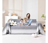 Sofa Cover AntiSlip Pet Protector Large Couch Throw for Dogs & Cats Corner Sofa Blanket Stylish Plaid Design Furniture Cover