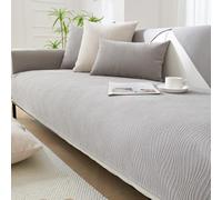 Sofa Cover Couch Cover Cat-Resistant Chenille Modern Thick Solid Color Non-Slip Furniture Protector For All-Season