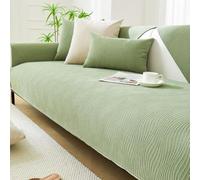 Sofa Cover Couch Cover Cat-Resistant Chenille Modern Thick Solid Color Non-Slip Furniture Protector For All-Season