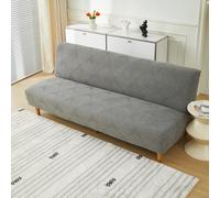 Sofa Cover, Couch Covers Elastic Jacquard Machine Washable, Resists Stains, Fading, Perfect for Living Room, Daily Use-Dark gray||Small: L120-155cm