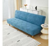 Sofa Cover, Couch Covers Elastic Jacquard Machine Washable, Resists Stains, Fading, Perfect for Living Room, Daily Use-Blue||Large: L195-210cm