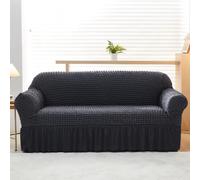 Sofa Cover, Couch Covers Seamless Slip-Resistant Easy Installation, Shields From Dust and Damage for Revamping Old Couches, Daily Protection-dark gray||Four set 235-300cm