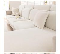Sofa Cover, Couch Covers Stretchable Soft Jacquard, Slip-Resistant Elastic Band, Machine Washable for Furniture Decoration, Beautiful Living Room-White 1||Headrest Cover