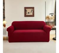 Sofa Cover Elegant Red Pet Stretch Sofa Covers Protectors Soft Spandex Elastic Covers for Sofas Couch Cover Machine Washable Universal Slipcovers Thick Non Slip 1 Seater