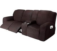 Sofa Cover for 2-Seater Couch with Drink Holders Furniture Protector Stretchable Slipcover Stylish and Durable Sofa Slipcover for Living Room Easy to Clean