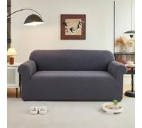 Sofa Cover Grey Pet Stretch Sofa Covers Protectors Soft Spandex Elastic Covers for Sofas Couch Cover Machine Washable Universal Slipcovers Thick Non Slip 1 Seater