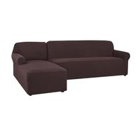 Sofa cover l shape, Jacquard stretch sofa covers for Living Room sofa protector cover, Combined Corner sofa cover, dust-proof, Machine washable, Suitable for most sofas (coffee,Part A-A 190-230cm)
