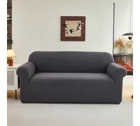 Sofa Cover Minimalist Dark Gray Pet Stretch Sofa Covers Protectors Soft Spandex Elastic Covers for Sofas Couch Cover Machine Washable Universal Slipcovers Thick Non Slip 1 Seater