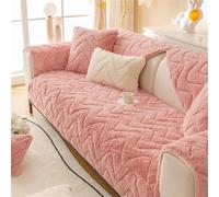 Sofa Cover, Non-Slip Thick Furniture Protector, Universal Fit for All Seasons, Funny Fuzzy Design, Rabbit Plush Sofa Protection