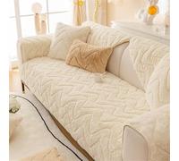 Sofa Cover, Non-Slip Thick Furniture Protector, Universal Fit for All Seasons, Funny Fuzzy Design, Rabbit Plush Sofa Protection