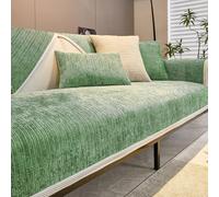 Sofa Cover Plush - Non-Slip Protector for L-Shaped Couch, Universal Sofa Throw Topper for Stain Protection, Ideal for Seating Area, Couch Cover for 1/2/3/4 Seater