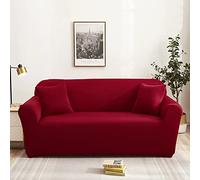 Sofa Cover Red Print Pet Stretch Sofa Covers Protectors Soft Spandex Elastic Covers for Sofas Couch Cover Machine Washable Universal Slipcovers Thick Non Slip 1 Seater