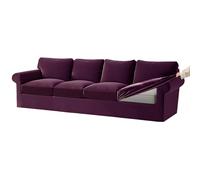 Sofa Cover Set 5 Piece Stretch Slipcover with Separate Cushions Fits 1 4 Seater Sofas Elastic Band Design Wine Red Color & Easy to Clean