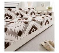 Sofa Cover Soft Plush Anti-Slip: Couch Cover for Autumn and Winter Dog Cat Sofa Protector for U Shape L Shape Sectional Sofa for 1 2 3 4 Seater Sofa Washable(Dark brown,70 * 90cm)
