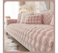 Sofa Cover/Throw Blanket, Warm Super Soft Plush Protection for L Shape/U Shape/Corner Couch 3/2/1 Seater, Dog Scratch Cat Protection Pink