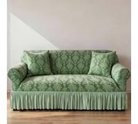 Sofa Cover with Valance,Non Slip Sofa Slipcovers,Furniture Protector Stretches,Machine Washable Cover for Sofa,Elegant Couch Cover,Sofa Slipcovers 1/2/3/4 Seater - Fully Guarant(Size:2 Seater,Color:I)