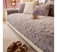 Sofa Covers 1/2/3/4 Seater Super Soft Covers Printed Pattern Sofa Covers Anti Scratch Sofa Cover Non Slip Sofa Slipcove(Gray,110x210cm)
