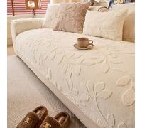 Sofa Covers 1/2/3/4 Seater Super Soft Covers Printed Pattern Sofa Covers Anti Scratch Sofa Cover Non Slip Sofa Slipcove(White,70x150cm)