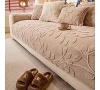 Sofa Covers 1/2/3/4 Seater Super Soft Covers Printed Pattern Sofa Covers Anti Scratch Sofa Cover Non Slip Sofa Slipcove(Beige,90x180cm)