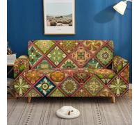 Sofa Covers 4 Seater Red Lines Thick Soft Sofa Protector Washable Non-Slip Couch Covers for Dogs Pet Friendly,Slipcover Furniture Protector