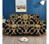 Sofa Covers 4 Seater Yellow And Black Thick Soft Sofa Protector Washable Non-Slip Couch Covers for Dogs Pet Friendly,Slipcover Furniture Protector