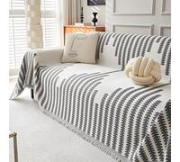 Sofa Covers for 3-Cushion Couch Pet-Friendly Soft & Thick Washable Sectional Slipcover (71x103in Grey) - Stylish Home Decor Easy Care