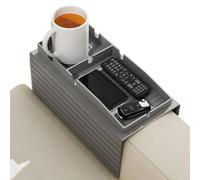 Sofa Cup Holder Tray,Sofa Arm Clip On Tray Table | Anti-Spill Armrest Table For Home RV Car Organization With Remote Storage Living Room Outdoor Beach Picnic TV Watching Snack Time