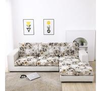 Sofa Cushion Covers Replacement 1 2 3 4 Seater Stretch Sofa Seat Cover Highly Elastic Sofa Slipcovers for Living Room L Shaped Corner Couch Seat Cover for Individual Cushion(4-seater-X（165-200cm),G)