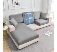 Sofa Cushion Covers Replacement Highly Stretch Sofa Seat Cover 1 2 3 4 Seater Non-Slip Sofa Slipcovers for Living Room L Shaped Corner Couch Seat Cover for Individual Cushion(Chaiselongue（160-190cm）,G