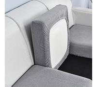 Sofa Cushion Covers Replacement,Stretch Sofa Seat Cover,1 2 3 4 Seater Highly Elastic Sofa Slipcovers for Living Room,L Shaped Corner Couch Seat Cover for Individual Cushion,GrayB-Headrest(55-65cm)