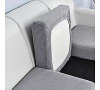 Sofa Cushion Covers Replacement,Stretch Sofa Seat Cover,1 2 3 4 Seater Highly Elastic Sofa Slipcovers for Living Room,L Shaped Corner Couch Seat Cover for Individual Cushion,GrayB-4seat-x(165-200cm)