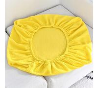 Sofa Cushion Covers Replacement,Stretch Sofa Seat Cover,1 2 3 4 Seater Highly Elastic Sofa Slipcovers for Living Room,L Shaped Corner Couch Seat Cover for Individual Cushion,Yellow-Backrest-S(60-90cm)