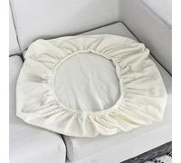Sofa Cushion Covers Replacement,Stretch Sofa Seat Cover,1 2 3 4 Seater Highly Elastic Sofa Slipcovers for Living Room,L Shaped Corner Couch Seat Cover for Individual Cushion,White-3seat(150-190cm)