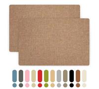 Sofa Fabric Repair Patches, 8×10 Inch Linen Repair Patches for Furniture, 2 Pcs Canvas Repair Patch Couch Fabric for Car Seats, Handbags, Jackets, Tents, Curtain, Upholstery (Reddish Brown)