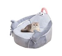 Sofa for dogs - semi-closed model minimizes the risk of rolling, provides a secure cervical support and promotes deep relaxation adapted to the needs of anxious animals
