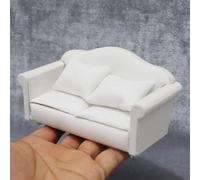 Sofa House Dolls - Miniature Scale 1/12 | Living Room Accessories, Pretend Play, Room Decoration, Creative Toy, Realistic Small Furniture