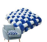 Sofa Lumbar Cushion, Knotted Square Back Pillow, 12.99x12.99x4.72 Inches, Plush Home Accent, Comfortable Backrest, Decorative Soft Support Pad for Bed, Living Room, Balcony, Kid’s Room Seating