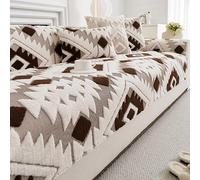 Sofa Protectors for Pets/Dogs New Sofa Cushion Covers Universal Non-Slip L Shape Couch Protector Couch Covers for Living Room,Dark Brown,70 * 240cm