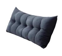 Sofa Reading Pillows Large Daybed Headboard Cushion Removable Reading And Resting Bed Rest Lumbar Support Wall Pillow Couch Back Cushions Washable Cover(Dark Grey,200 * 60cm)