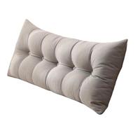 Sofa Reading Pillows Large Daybed Headboard Cushion Removable Reading And Resting Bed Rest Lumbar Support Wall Pillow Couch Back Cushions Washable Cover(Light Grey,200 * 60cm)