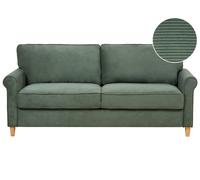 Sofa RONNEBY Corduroy Dark Green 3 Seater