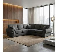 Sofa Scene Camden 4 Seater Corner Sofa - Symmetrical - Chenille Grey