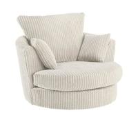 Sofa Scene Chicago Full Back - Cloud Cream - Swivel Chair