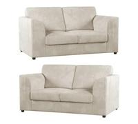 Sofa Scene Chicago Full Back Living Room Furniture Range - Cloud Cream - 2 Plus 2