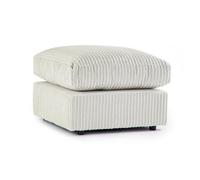 Sofa Scene Chicago Full Back Living Room Furniture Range - Cloud Cream - Foot Stool