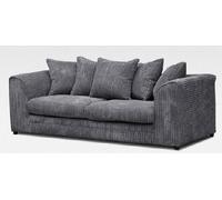 SOFA SCENE LTD CHICAGO 3 SEATER GREY JUMBO CORD SOFA SUITE SOFA SCENE LTD Grey