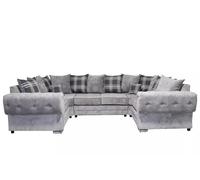 SOFA SCENE LTD VERONA GREY U-SHAPE SOFA SUITE SET SOFA SCENE LTD Grey